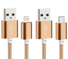 Colorful Nylon Line and Metal Plug Micro USB Cable for iPhone