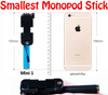 Smallest Audio Cable Remote Control Selfie Monopod