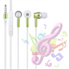 Glow In The Dark Earphones Metal In Ear With Microphone