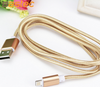 Colorful Nylon Line and Metal Plug Micro USB Cable for iPhone