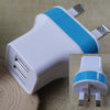 Double USB Dual 2 Ports UK Plug Adapter