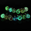 Colorful Round Rhinestone Luminous Earphone Plug