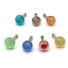 Colorful Round Rhinestone Luminous Earphone Plug