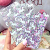 Fluorescent Light Unicorn Quicksand Glitter Case Cover